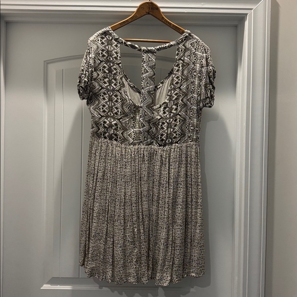 Free People Dresses & Skirts - Free People Lindsay Rose Babydoll Tunic Dress Bohemian Size Large
